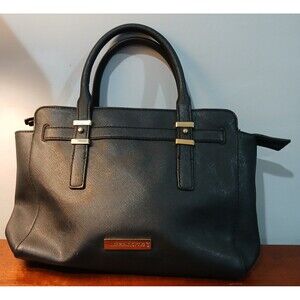 Liz Claiborne Purse Medium Tote Handbag. Black. Several Compartments.